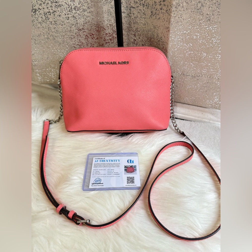 Michael Kors Pink Crossbody Bag with COA